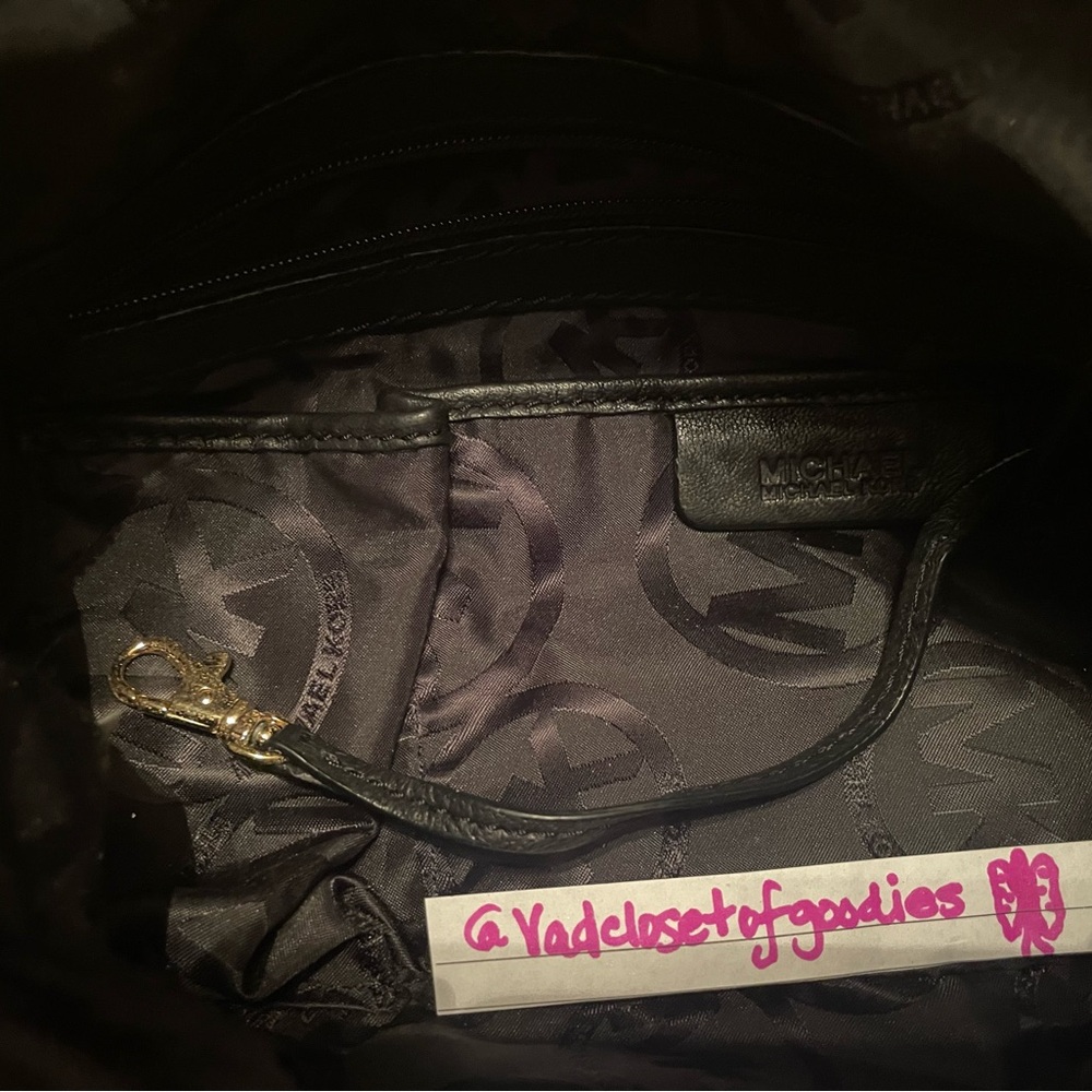 Black Leather Braided Women's Bag - Picture 6 of 7